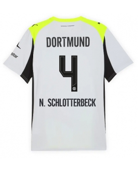 Billige Fotballdrakt Borussia Dortmund Nico Schlotterbeck #4 Replika Bortedrakt 2025-26 Kortermet Billige Fotballdrakt Borussia Dortmund Nico Schlotterbeck #4 Replika Bortedrakt 2025-26 Kortermet